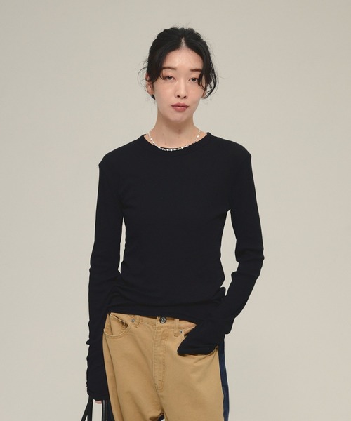 tシャツ 「eL」Sheer Fit Rib Pullover LS/583675 レディース | ブランド登録なし | 02