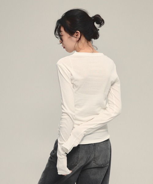 tシャツ 「eL」Sheer Fit Rib Pullover LS/583675 レディース | ブランド登録なし | 10