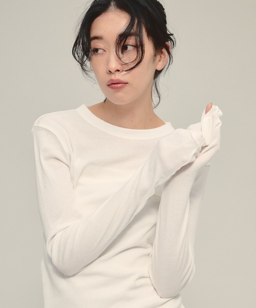 tシャツ 「eL」Sheer Fit Rib Pullover LS/583675 レディース | ブランド登録なし | 11