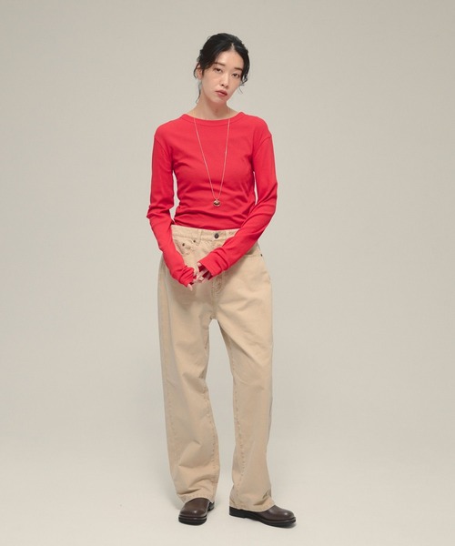 tシャツ 「eL」Sheer Fit Rib Pullover LS/583675 レディース | ブランド登録なし | 15
