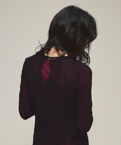 tシャツ 「eL」Sheer Fit Rib Pullover LS/583675 レディース | ブランド登録なし | 18