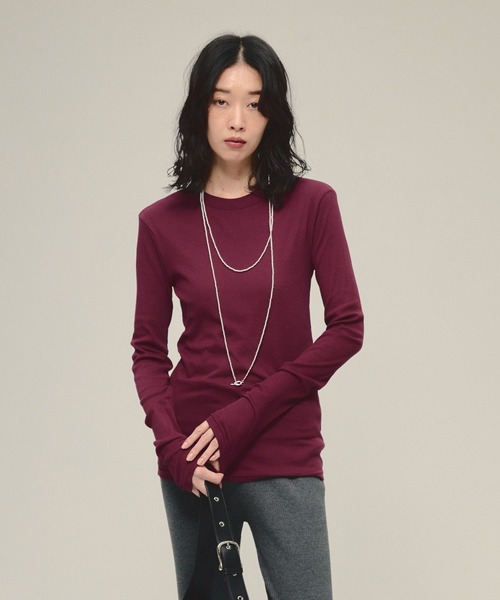 tシャツ 「eL」Sheer Fit Rib Pullover LS/583675 レディース | ブランド登録なし | 19