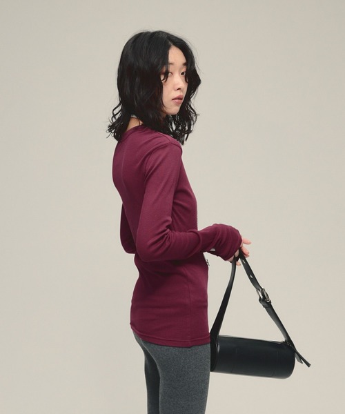 tシャツ 「eL」Sheer Fit Rib Pullover LS/583675 レディース | ブランド登録なし | 20
