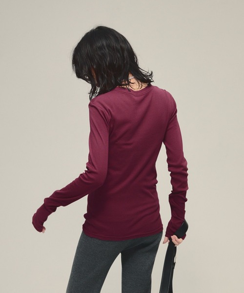 tシャツ 「eL」Sheer Fit Rib Pullover LS/583675 レディース | ブランド登録なし | 21