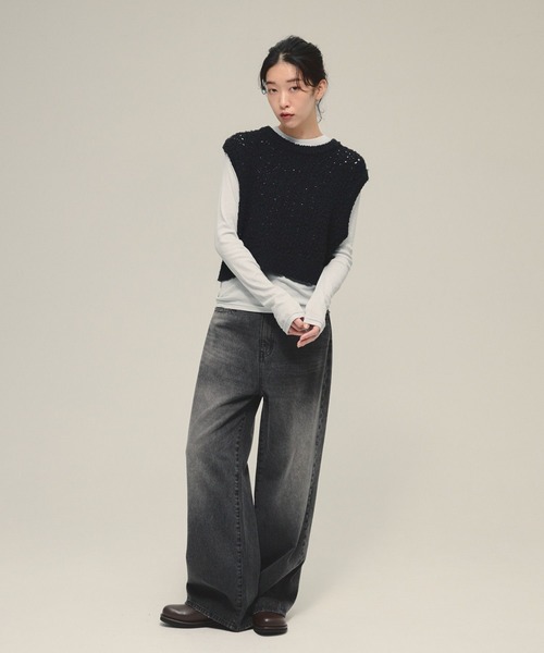 tシャツ 「eL」Sheer Fit Rib Pullover LS/583675 レディース | ブランド登録なし | 22