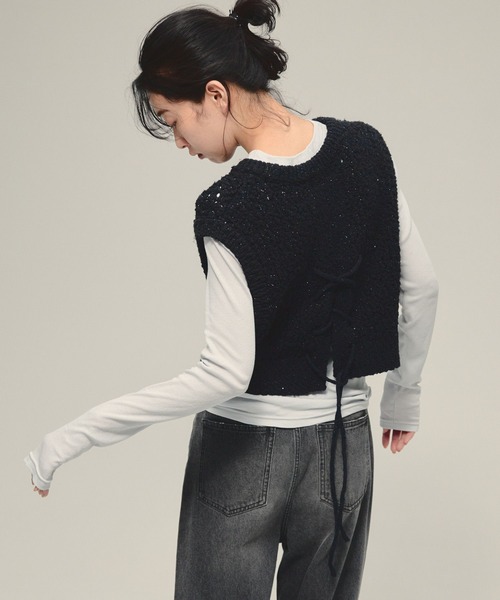 tシャツ 「eL」Sheer Fit Rib Pullover LS/583675 レディース | ブランド登録なし | 23