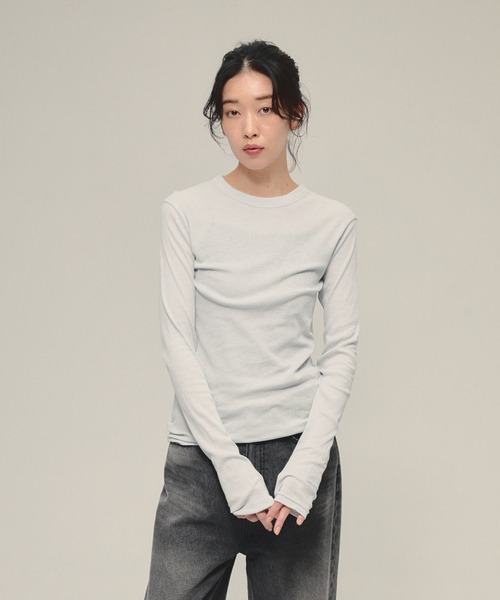 tシャツ 「eL」Sheer Fit Rib Pullover LS/583675 レディース | ブランド登録なし | 24