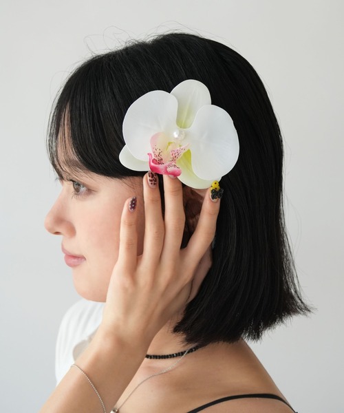 Port（ポート） ヘアクリップ 「 」 胡蝶蘭 モチーフ ヘアクリップ_