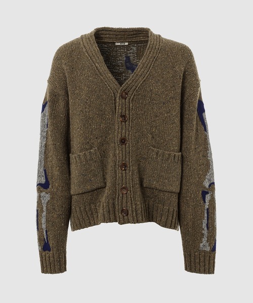KHOKI（コッキ） カーディガン Needle punched cardigan メンズ