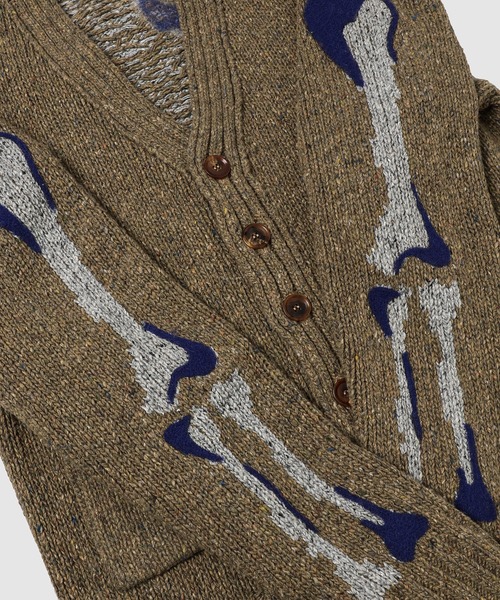 KHOKI（コッキ） カーディガン Needle punched cardigan メンズ