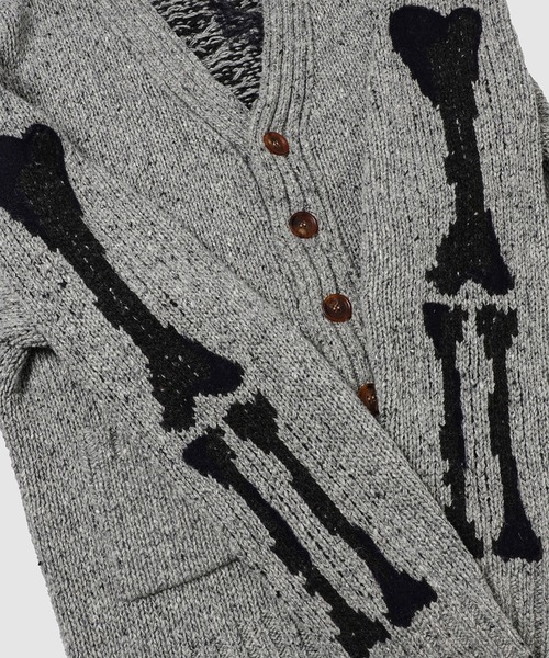 KHOKI（コッキ） カーディガン Needle punched cardigan メンズ