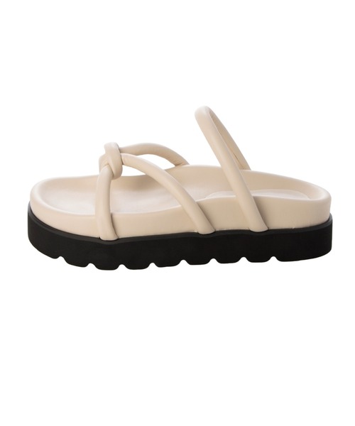 「Launa lea」 フラットサンダル LL アイボリー レディース_画像3