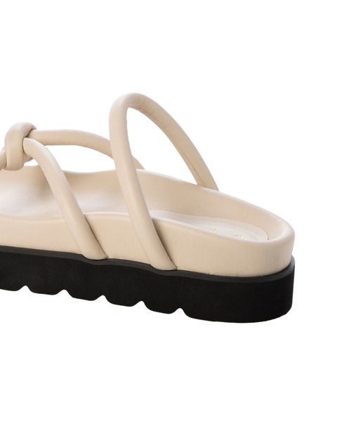 「Launa lea」 フラットサンダル LL アイボリー レディース_画像7