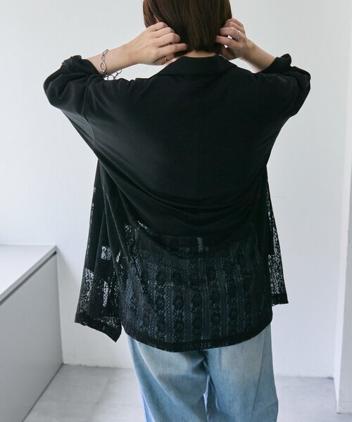 ear PAPILLONNER コート アウター レース切替ジャケット「SUM1