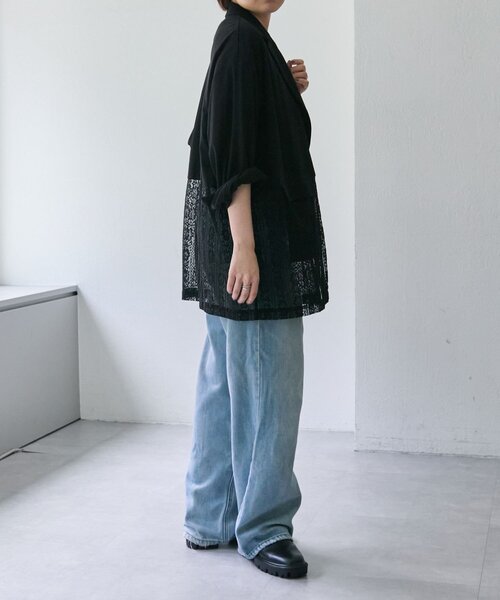 ear PAPILLONNER コート アウター レース切替ジャケット「SUM1
