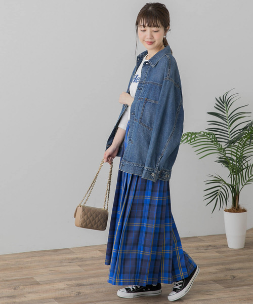 URBAN RESEARCH Sonny Label プリーツスカート FREE ネイビー