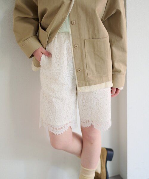 Kastane（カスタネ） パンツ レースバイカーパンツ レディース