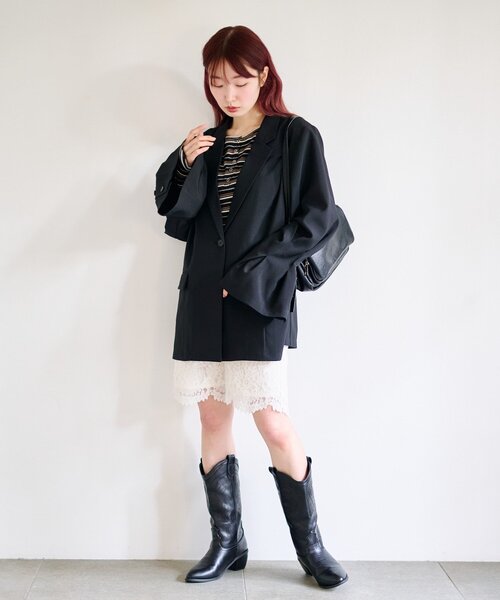 Kastane（カスタネ） パンツ レースバイカーパンツ レディース