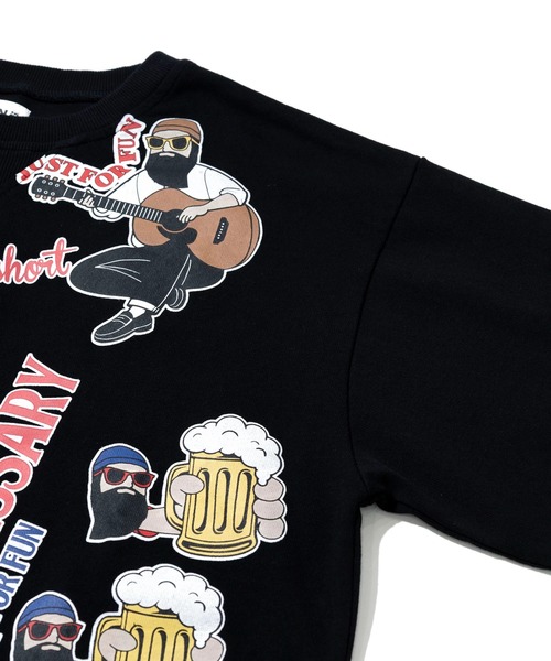 tシャツ modem design/モデムデザイン　総柄おじさんロンTee-1 メンズ レディース | go slow caravan | 05