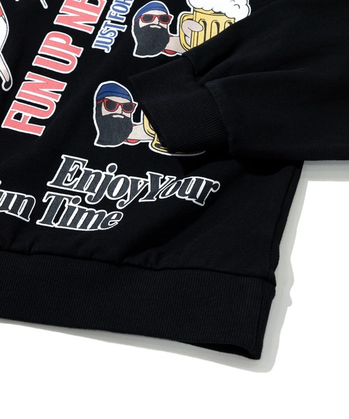 tシャツ modem design/モデムデザイン　総柄おじさんロンTee-1 メンズ レディース | go slow caravan | 07