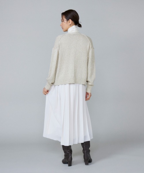 Le souk（ルスーク） カーディガン シャイニーカーディガン レディース