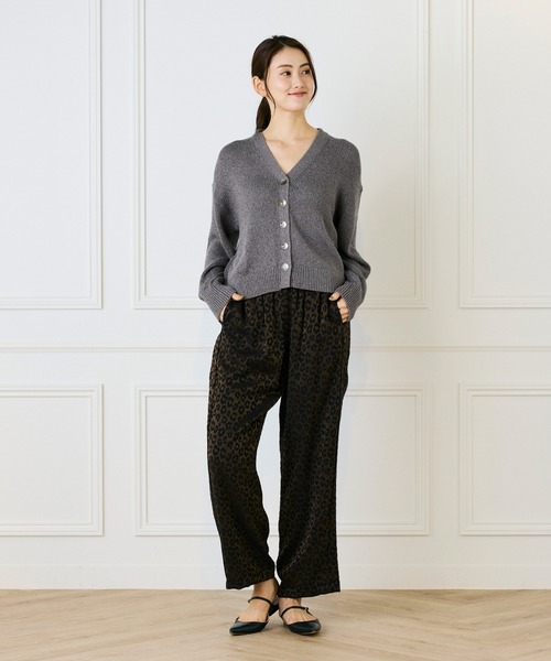 Le souk（ルスーク） カーディガン シャイニーカーディガン レディース