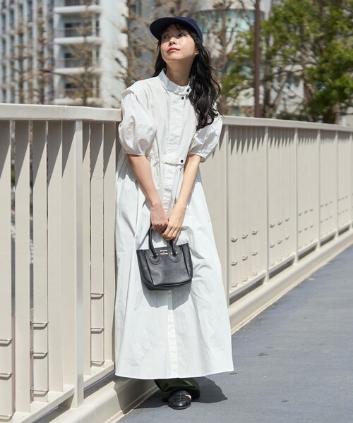 FREAK'S STORE（フリークスストア） 半袖ワンピース フリ- ブルー