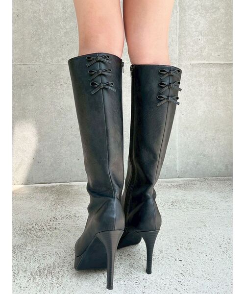 RESEXXY（リゼクシー） ブーツ バックリボンポイントブーツ レディース