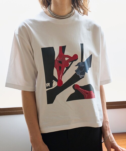 「UNFILO」 半袖Tシャツ MEDIUM グレー レディース_画像4