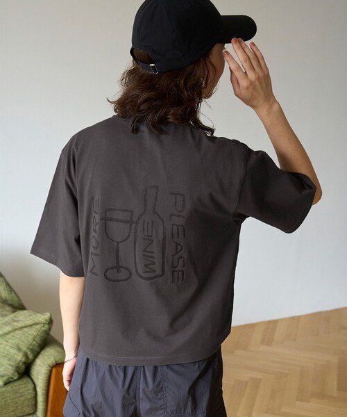 「UNFILO」 半袖Tシャツ MEDIUM グレー レディース_画像8