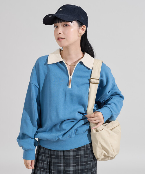 未使用品　定価31,900円 フリークス別注 ハーフジップ S 日本製 FREAK'S STORE（フリークスストア） トレーナー スウェット 限定展開