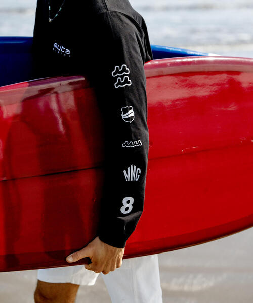 tシャツ muta MARINE/ムータ マリン/別注Sleeve Print LS Tee メンズ