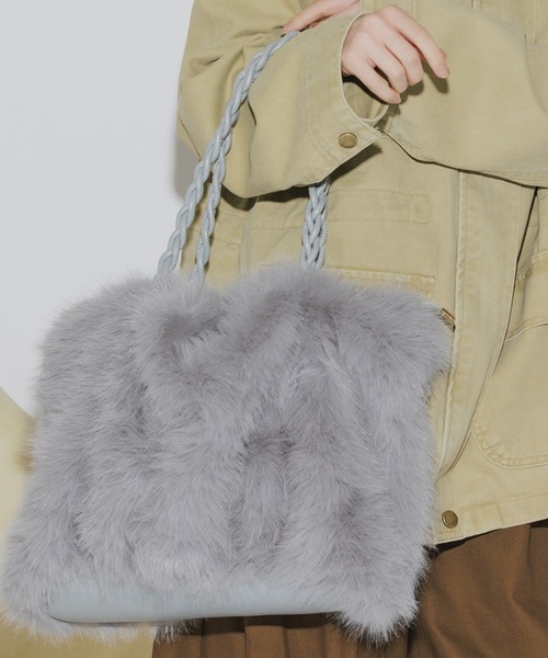 AO2 トートバッグ Fluffy 2WAY Faux Fur Tote Bag / ふんわり 2WAY 