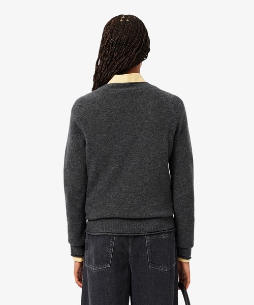 【未開封/Sサイズ 】 LACOSTE 2020ダークグレー ニットセーター LACOSTE（ラコステ） ニット セーター 3Dニッティングシームレス