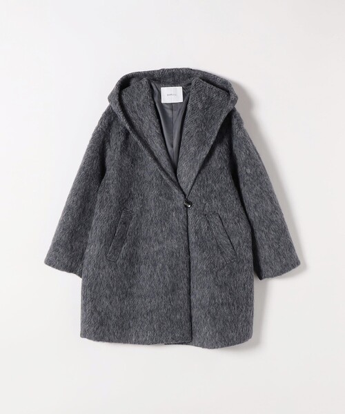 SHIPS any コート アウター any: シャギー フーディー ガウン