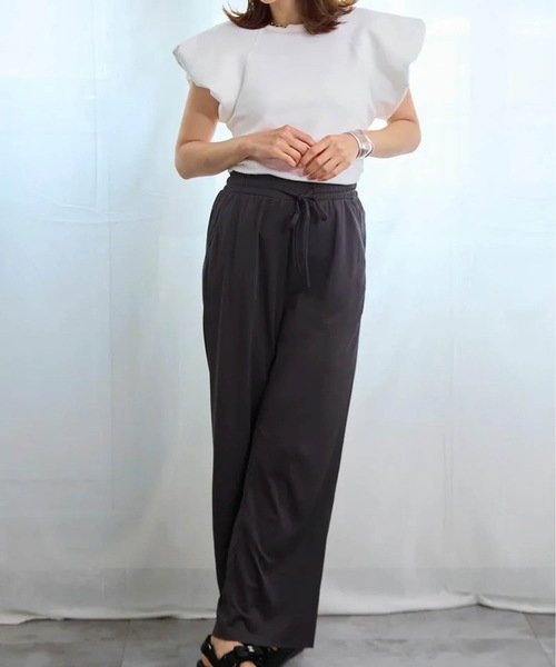 「M y u」 半袖カットソー FREE ホワイト レディース_画像9