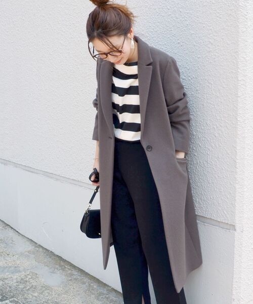 SHIPS（シップス） チェスターコート 36 ブラウン レディース