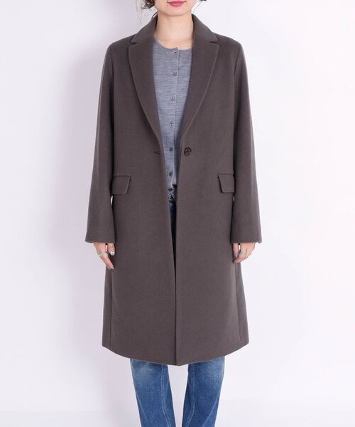 SHIPS（シップス） チェスターコート 36 ブラウン レディース