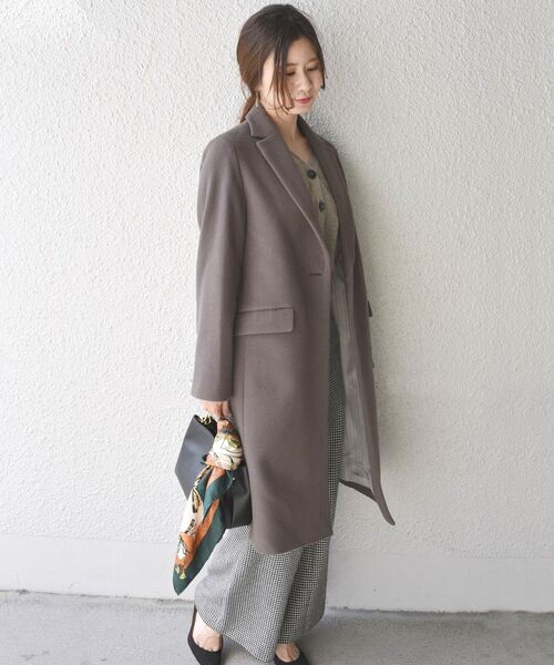 SHIPS（シップス） チェスターコート 36 ブラウン レディース