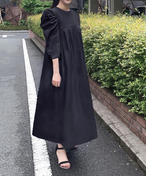 「ELFRANK」 半袖ワンピース FREE オフホワイト レディース_画像3