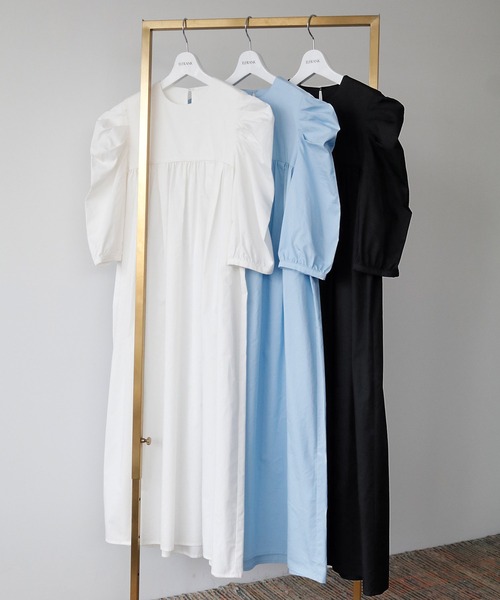 「ELFRANK」 半袖ワンピース FREE オフホワイト レディース_画像6