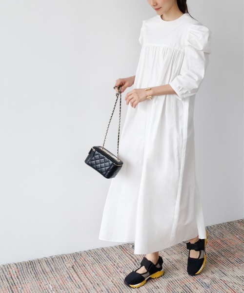 「ELFRANK」 半袖ワンピース FREE オフホワイト レディース_画像7