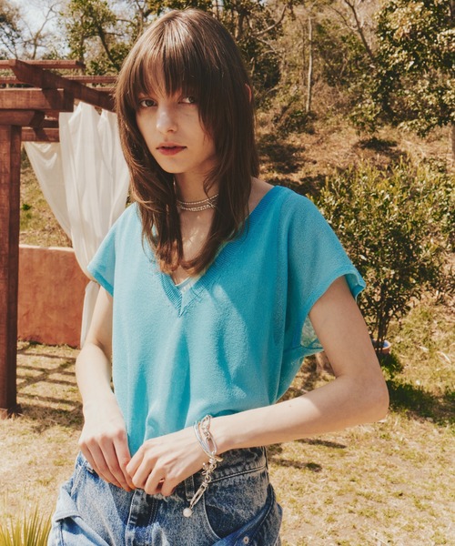 「LA BELLE ETUDE」 ノースリーブニット FREE ホワイト レディース_画像4