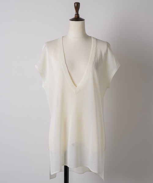 「LA BELLE ETUDE」 ノースリーブニット FREE ホワイト レディース_画像7