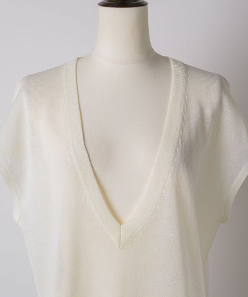 「LA BELLE ETUDE」 ノースリーブニット FREE ホワイト レディース_画像10