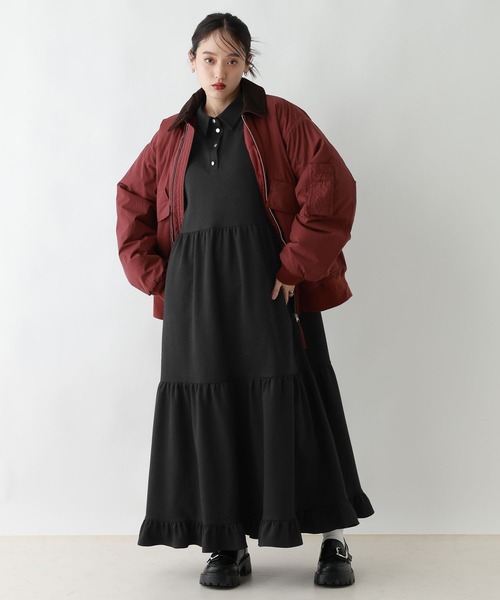 RAGEBLUE（レイジブルー） ワンピース ポンチティアードワンピース