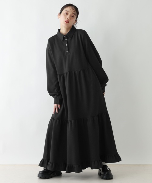 RAGEBLUE（レイジブルー） ワンピース ポンチティアードワンピース