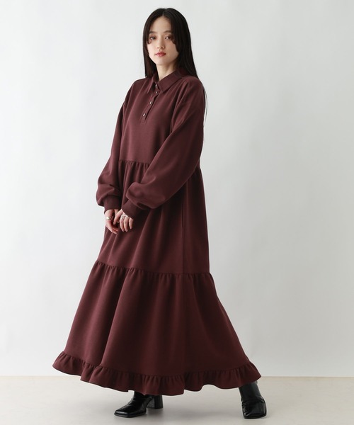 RAGEBLUE（レイジブルー） ワンピース ポンチティアードワンピース