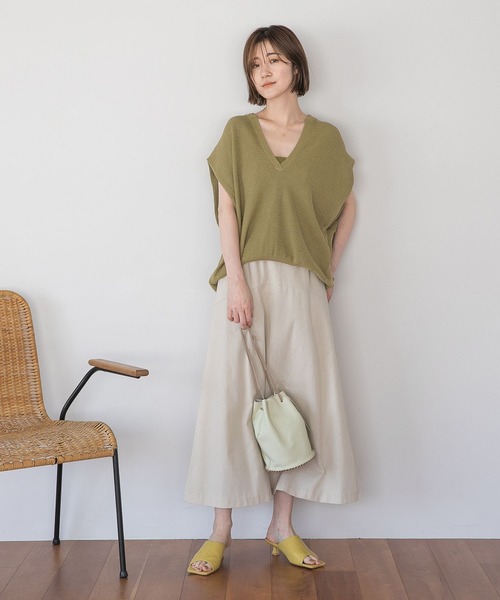 「A part by」 フレアスカート FREE ライトベージュ レディース_画像8