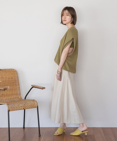 「A part by」 フレアスカート FREE ライトベージュ レディース_画像9